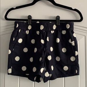 J. Crew Factory Polka Dot Boardwalk Pull On Shorts